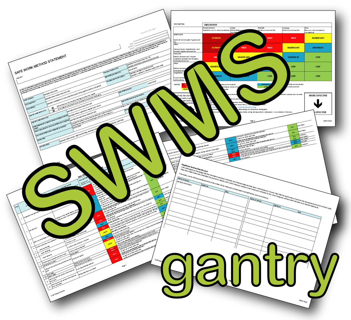 SWMS templates – DIY scoreboards
