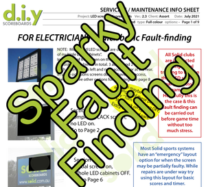 Sparky Fault-Finder for LED scoreboards
